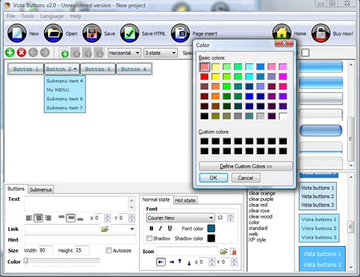 Bash Color Menu ScreenShot